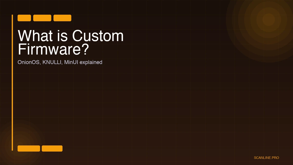 What is custom firmware for retro handhelds?